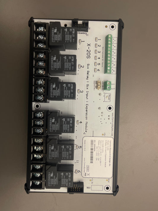 X20S - 6 Relay, 6 Digital Input Expansion Module